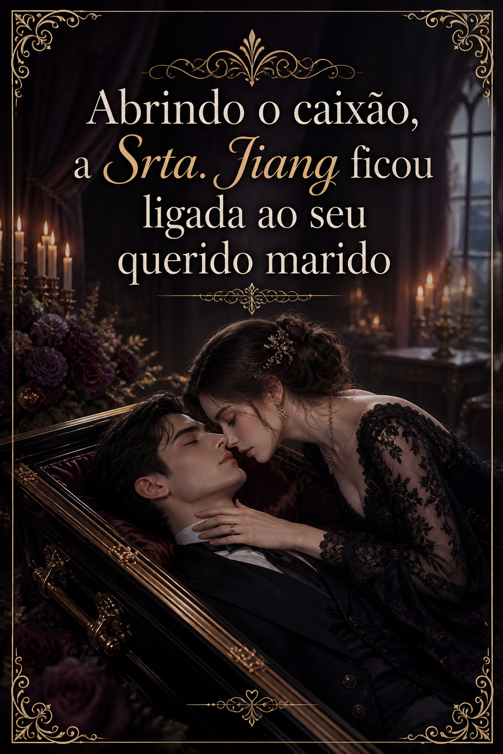 Abrindo o caixão, a Srta. Jiang ficou ligada ao seu querido marido